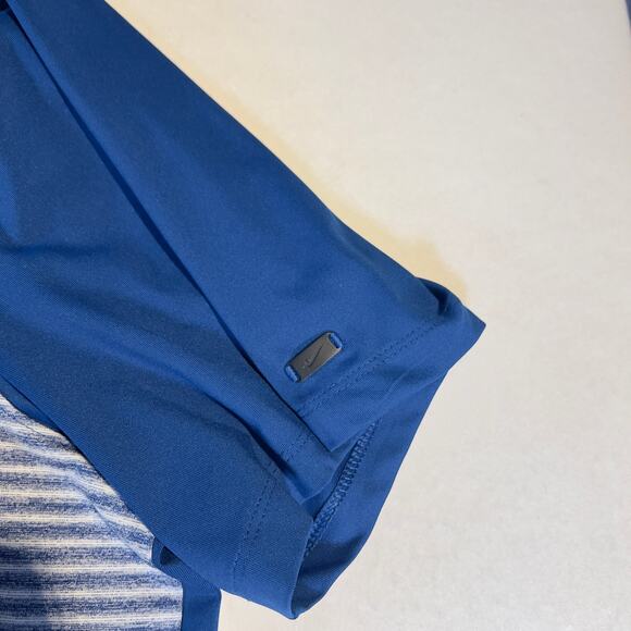 Tiger Woods Nike Golf Polo Shirt Vapor Men XXL Blue Grey Black Spandex STRETCH - Picture 6 of 13